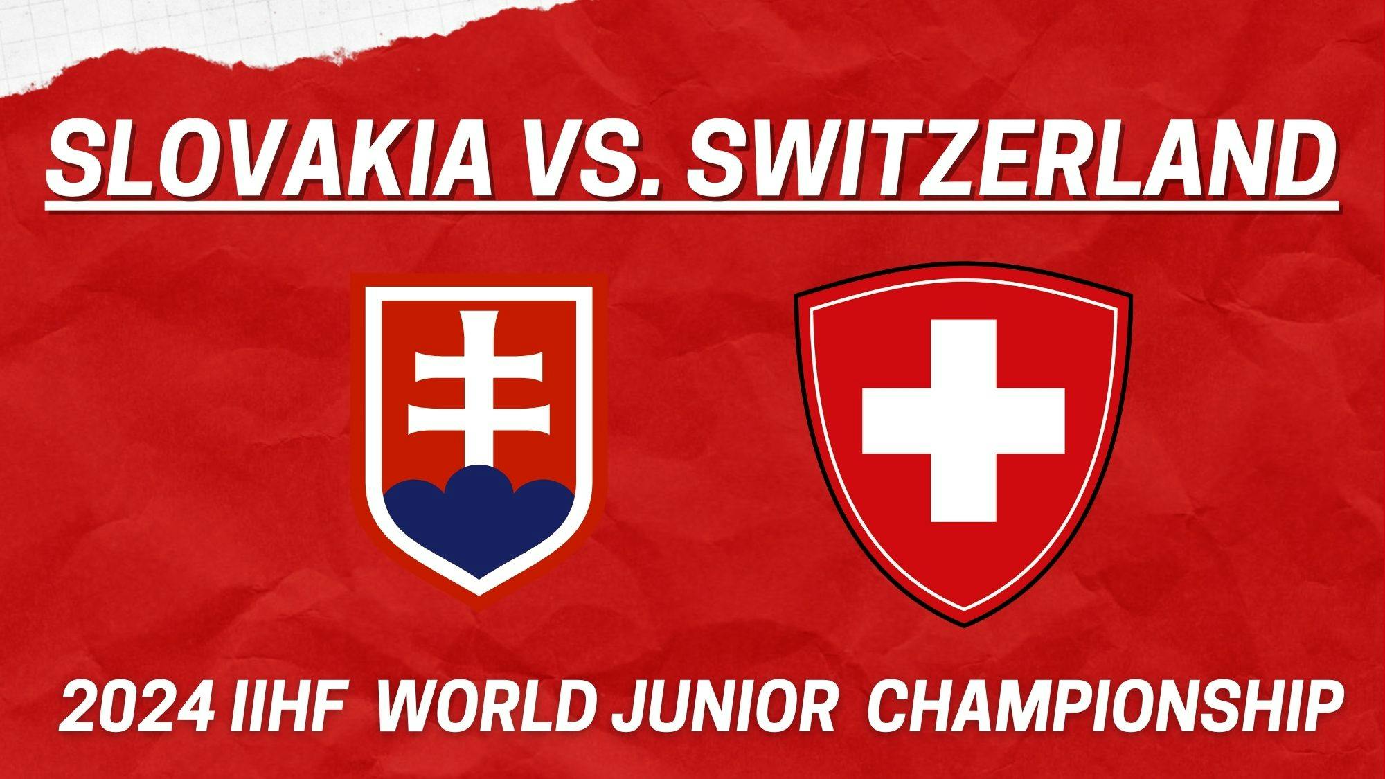 Top standouts from Slovakia vs. Switzerland at 2024 World Junior Championship