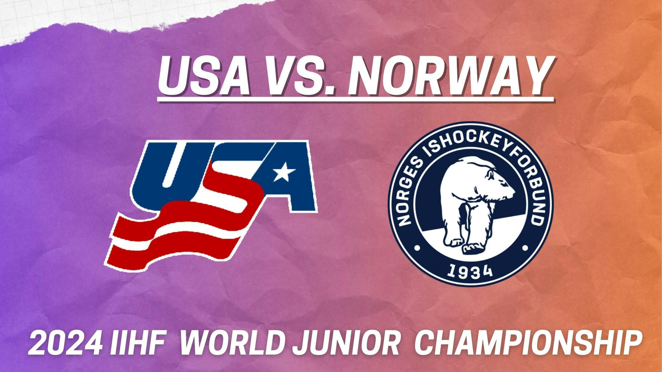 Top standouts from USA vs. Norway game at 2024 World Junior Championship