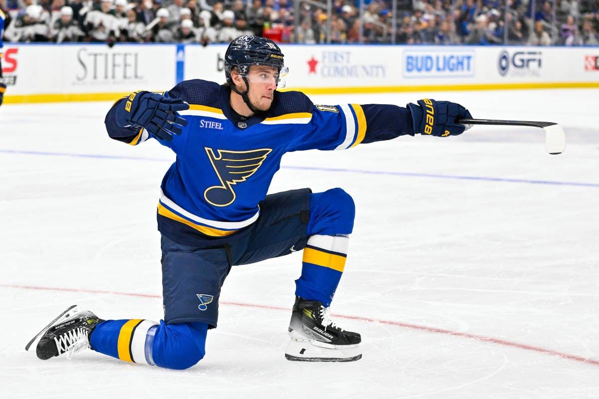 Update: St. Louis Blues did not place forward Jakub Vrana on waivers on Monday