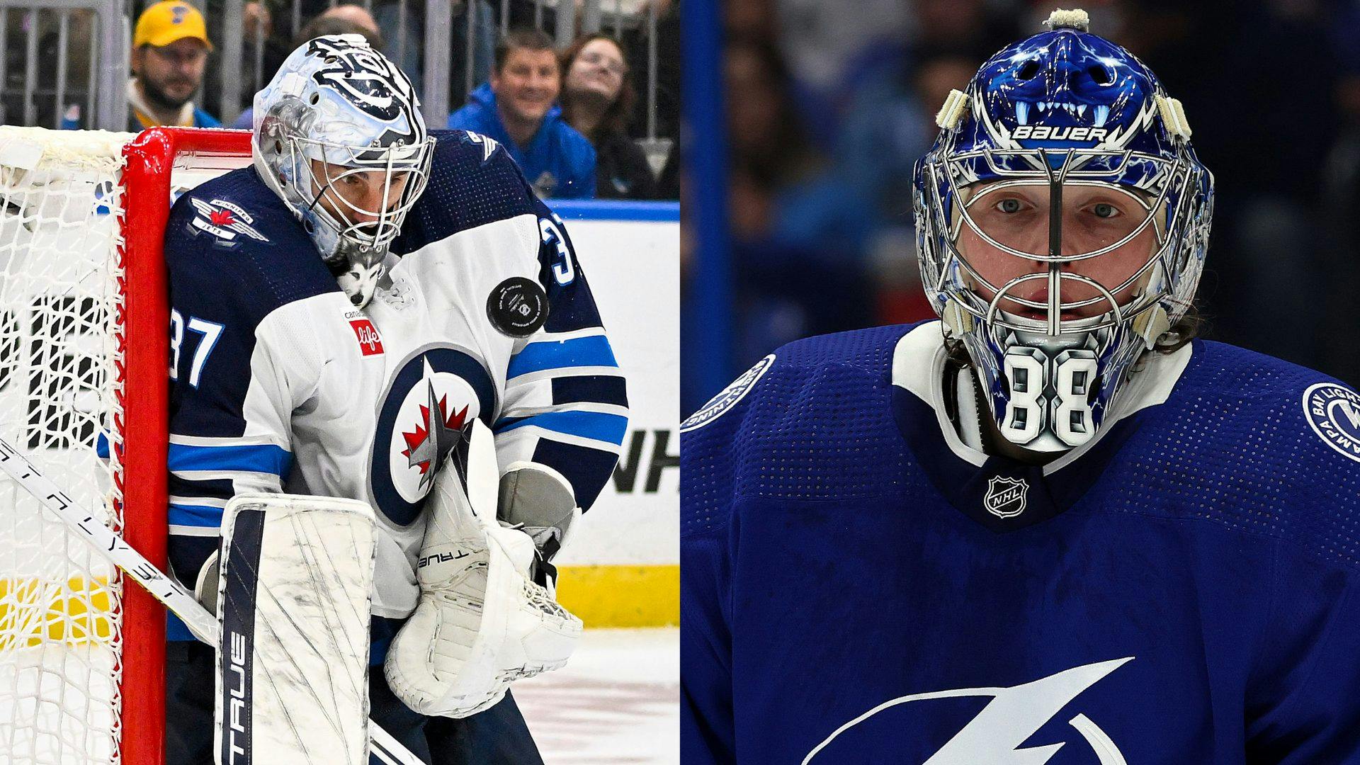 Connor Hellebuyck and Andrei Vasilevskiy (USA Today Sports)