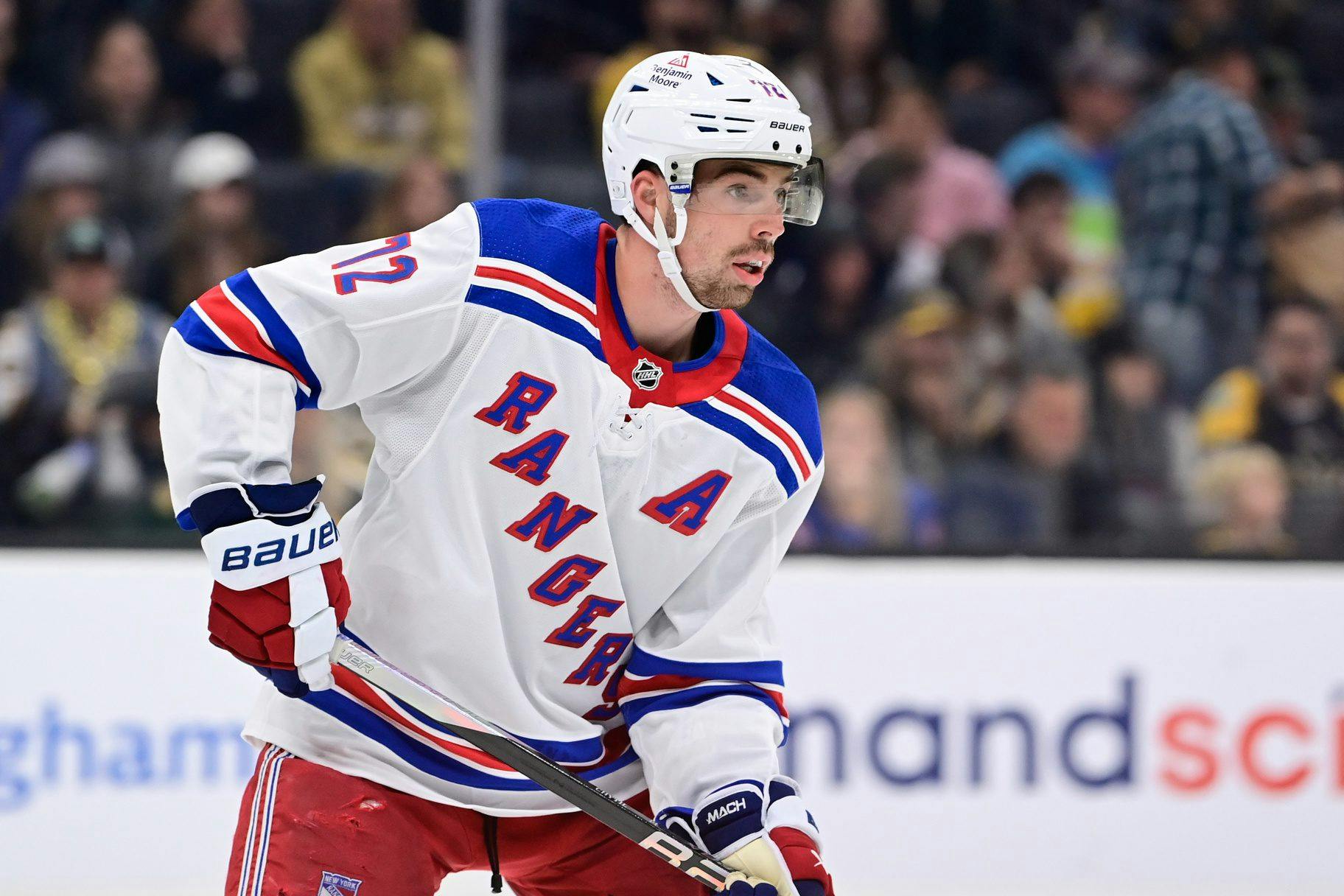 Rangers’ Filip Chytil left practice with an upper-body injury setback