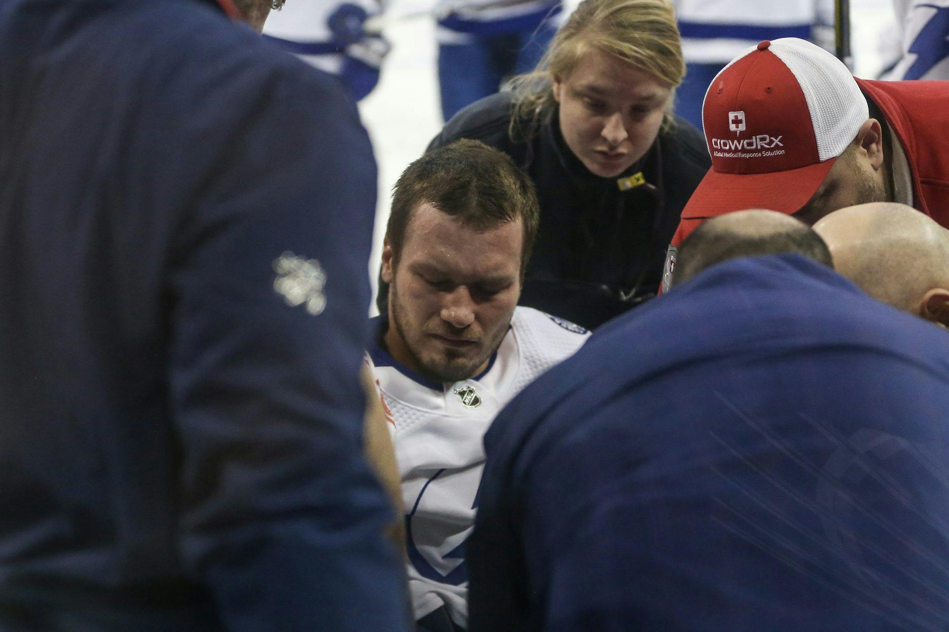 Tampa Bay Lightning’s Mikhail Sergachev has surgery to repair a broken tibia and fibula, has no timetable for return