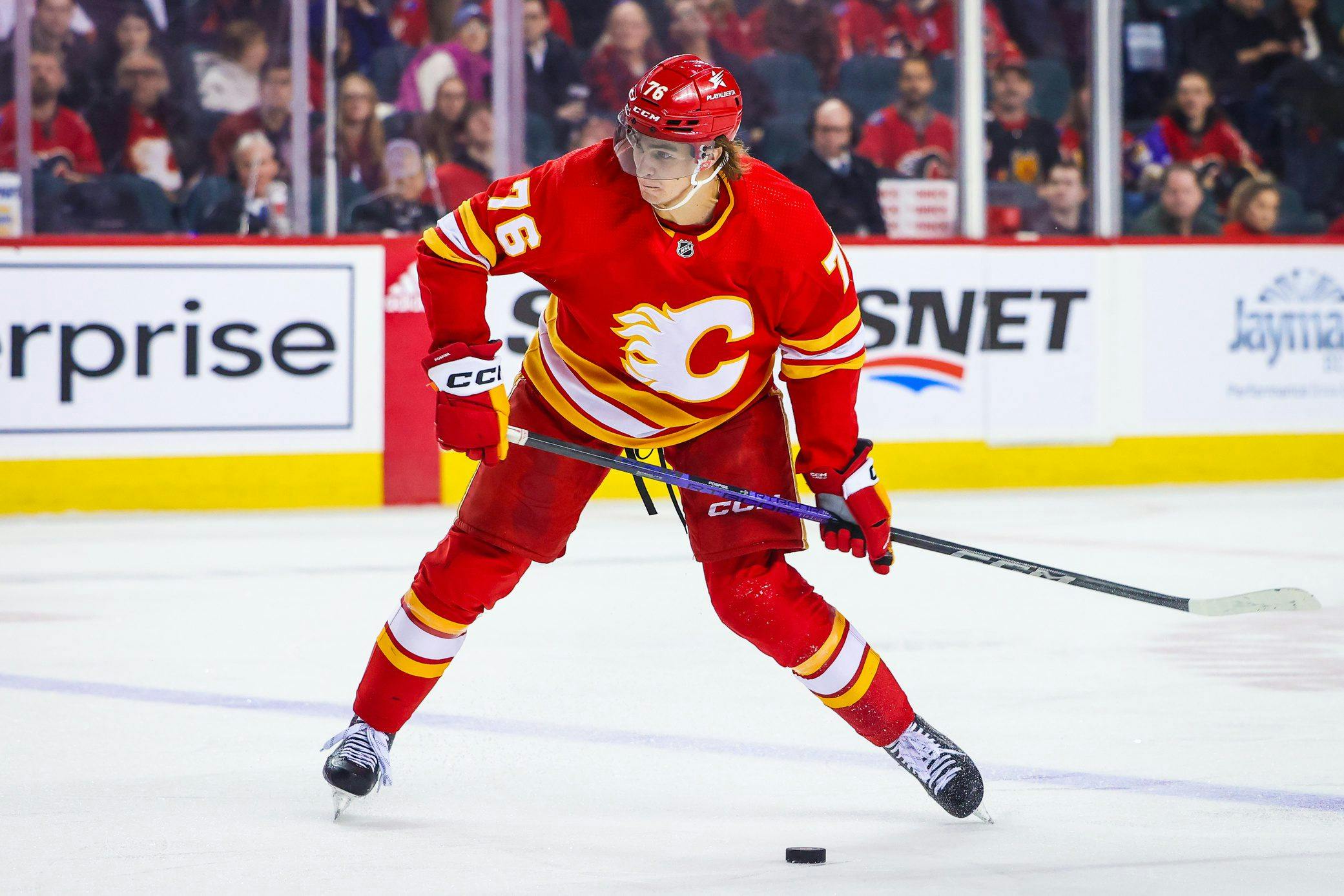 Flames forward Martin Pospisil ejected from Monday’s game for hit on Vince Dunn