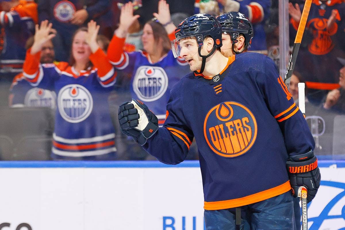 Edmonton Oilers’ Zach Hyman scores 50th goal of the season for first time
