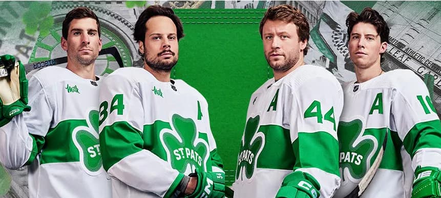 Maple leafs st pats outlet