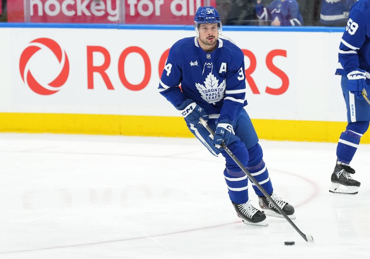 Leafs’ Auston Matthews hits 65 goals on the season, tied for most in salary cap era