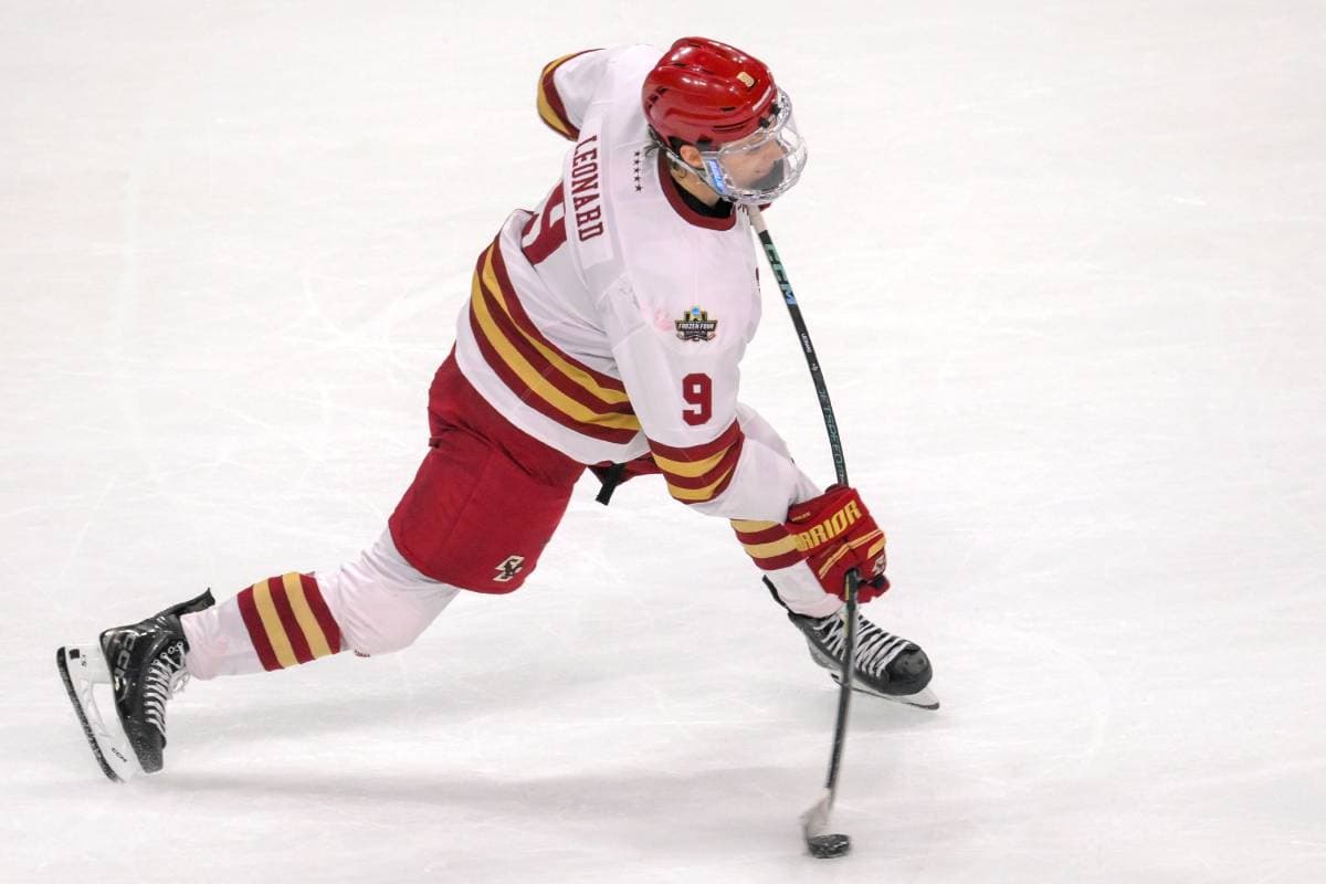 Washington Capitals prospect Ryan Leonard to return to Boston College for sophomore season