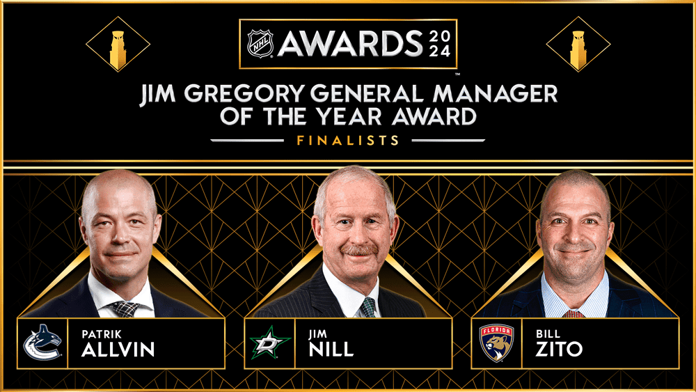 Allvin, Nill and Zito named finalists for Jim Gregory General Manager of the Year Award