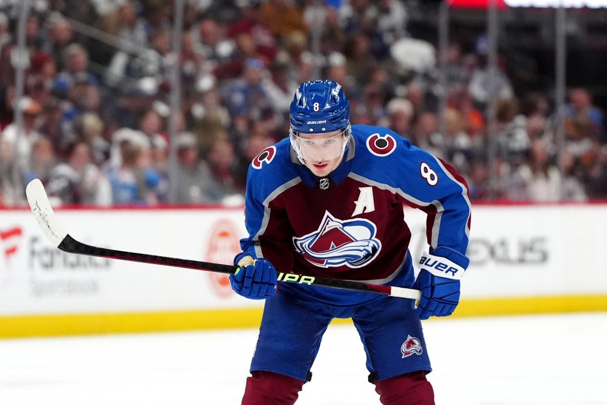 Cale Makar for NHL sports betting promos in Canada 5.7