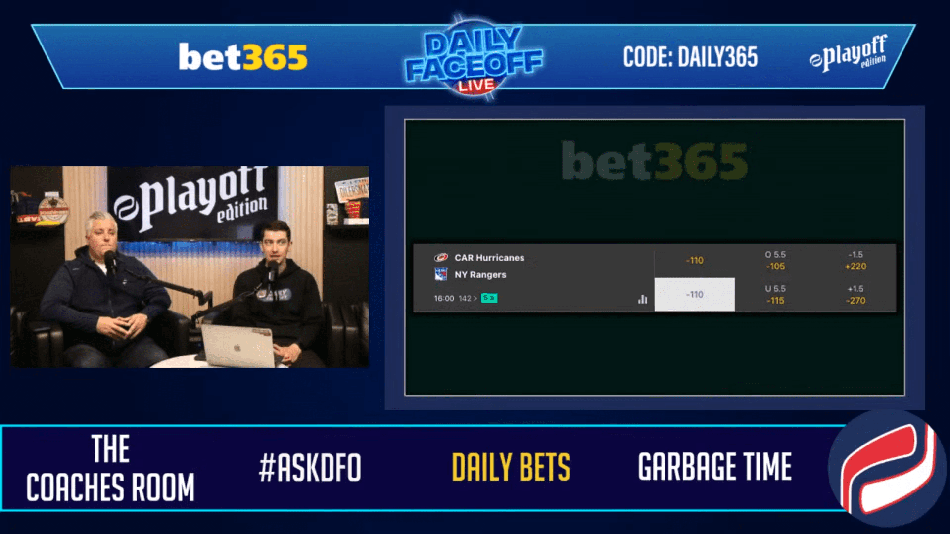 bet365 Daily Bets: Orlov/Harley O1.5 shots and Rangers Moneyline