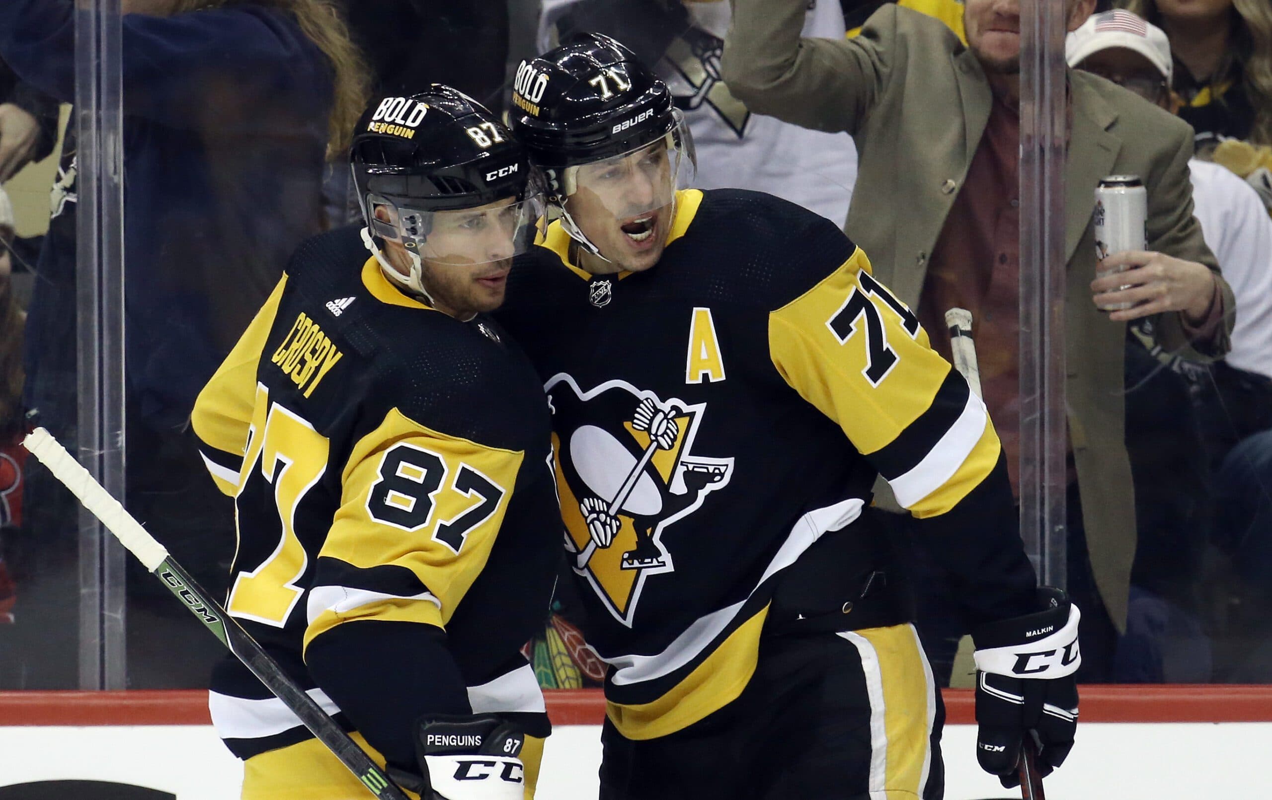 Sidney Crosby and Evgeni Malkin