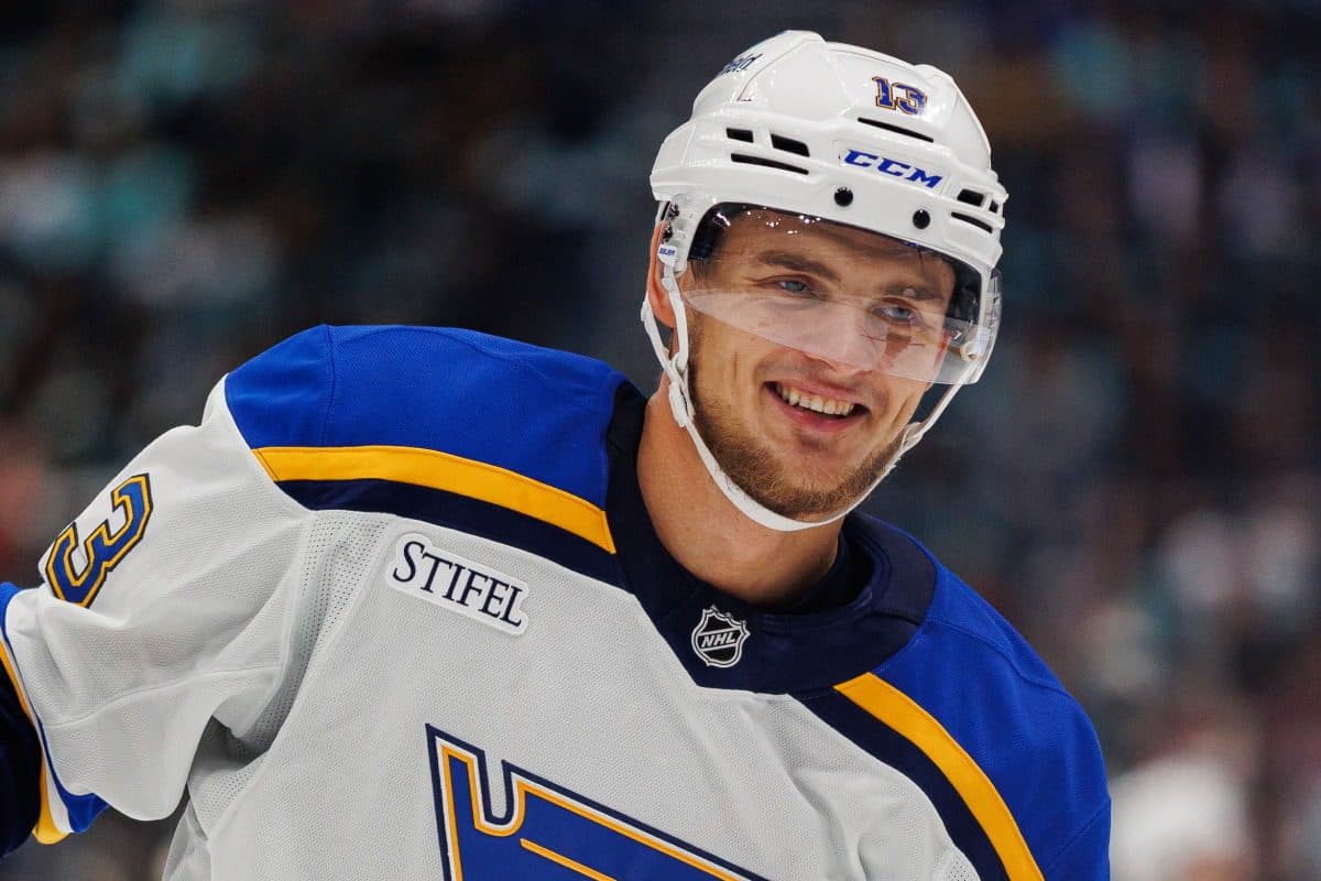St. Louis Blues forward Alexey Toropchenko