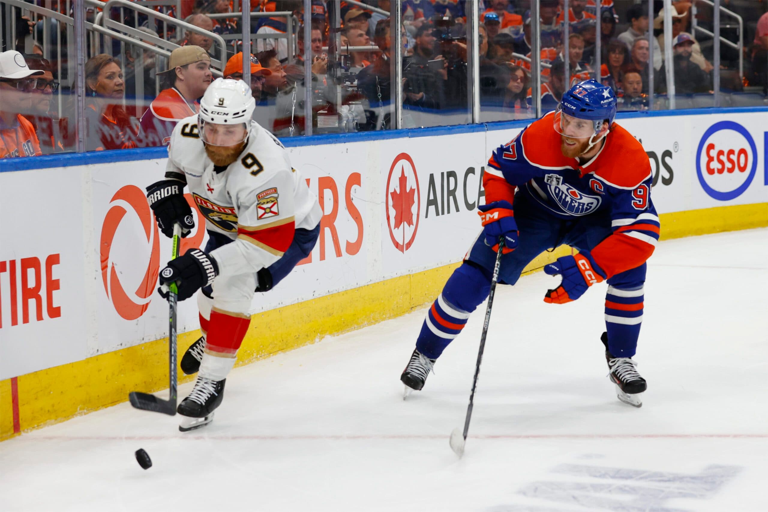 Sam Bennett and Connor McDavid