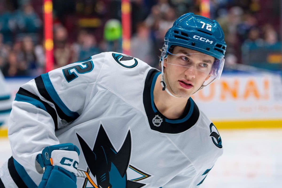 Sharks’ William Eklund hospitalized in pre-World Championship game