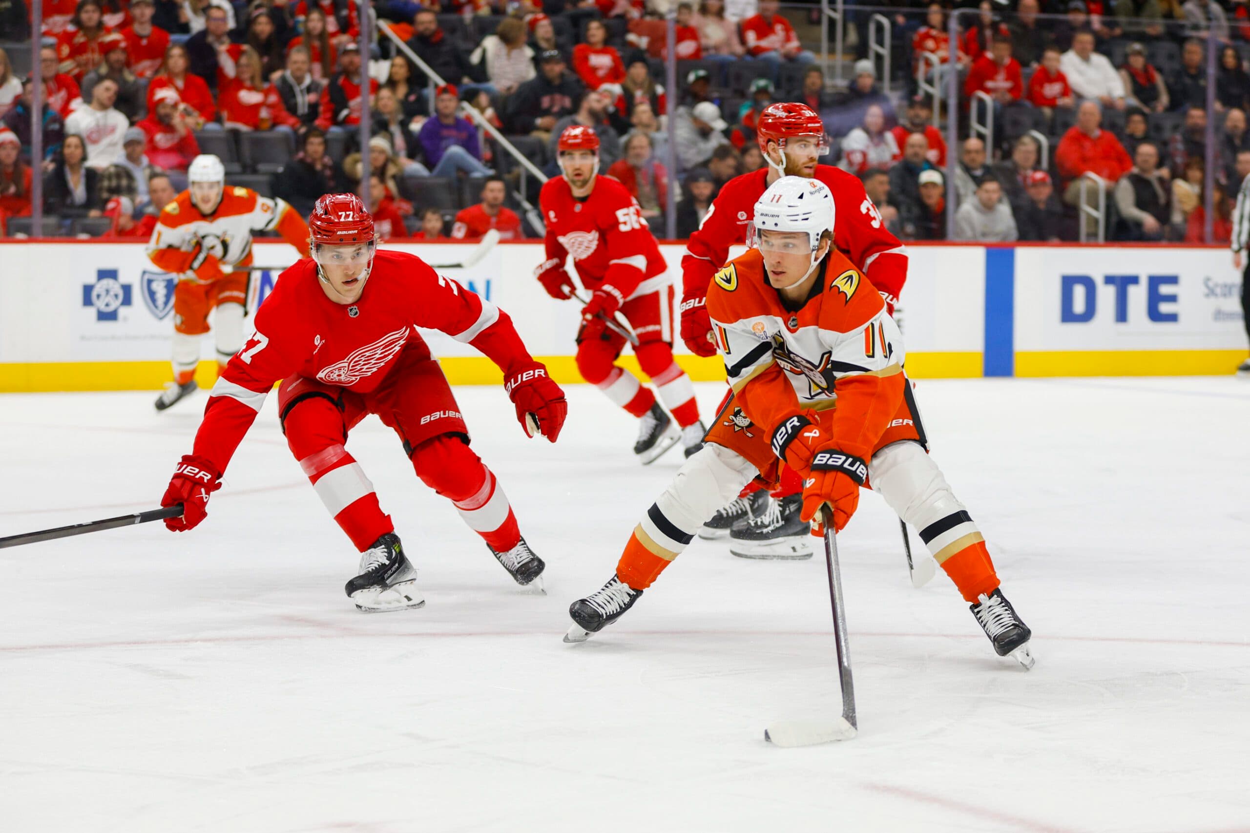 Ducks’ Trevor Zegras suspended three games for hit on Red Wings’ Michael Rasmussen