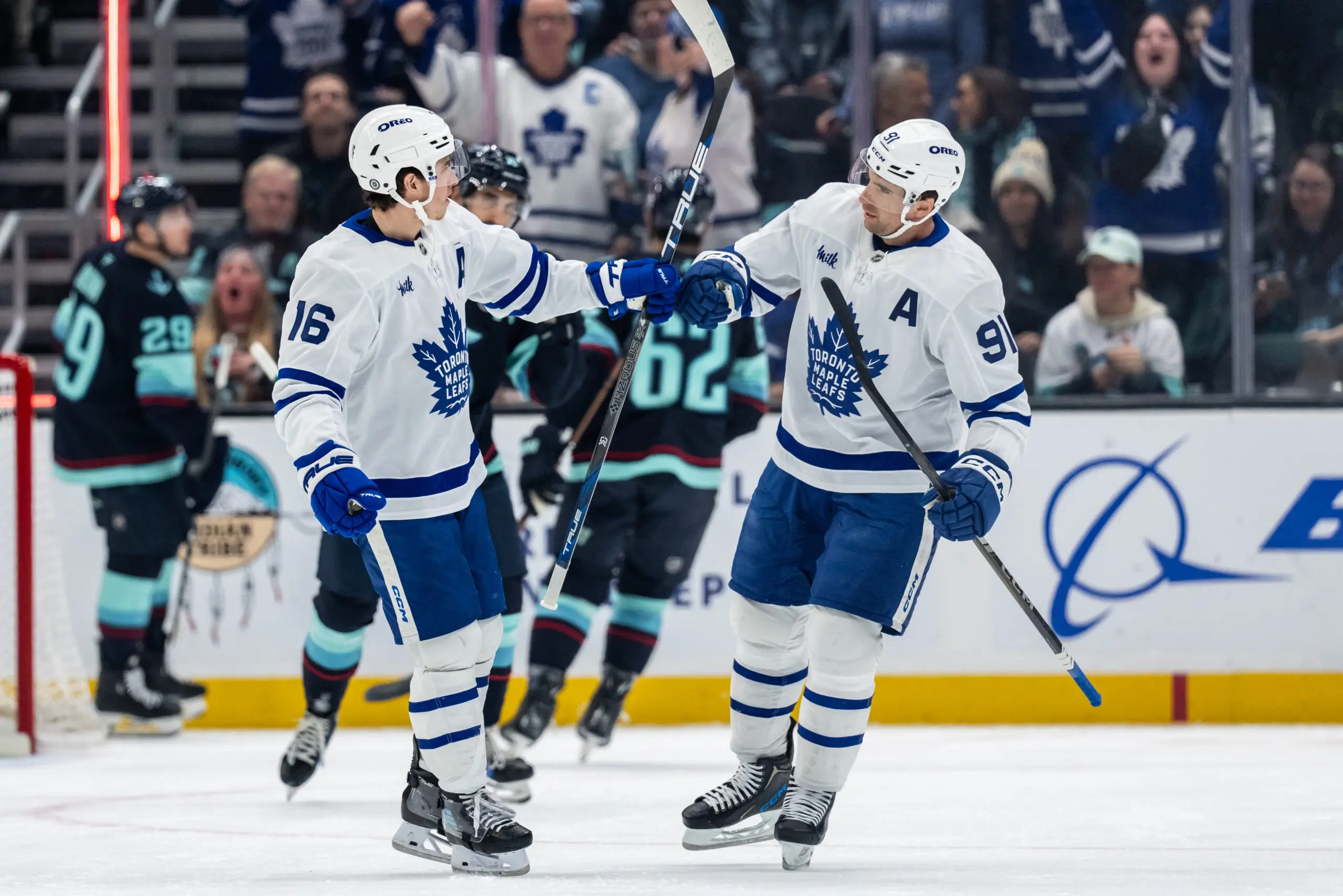 Mitch Marner and John Tavares