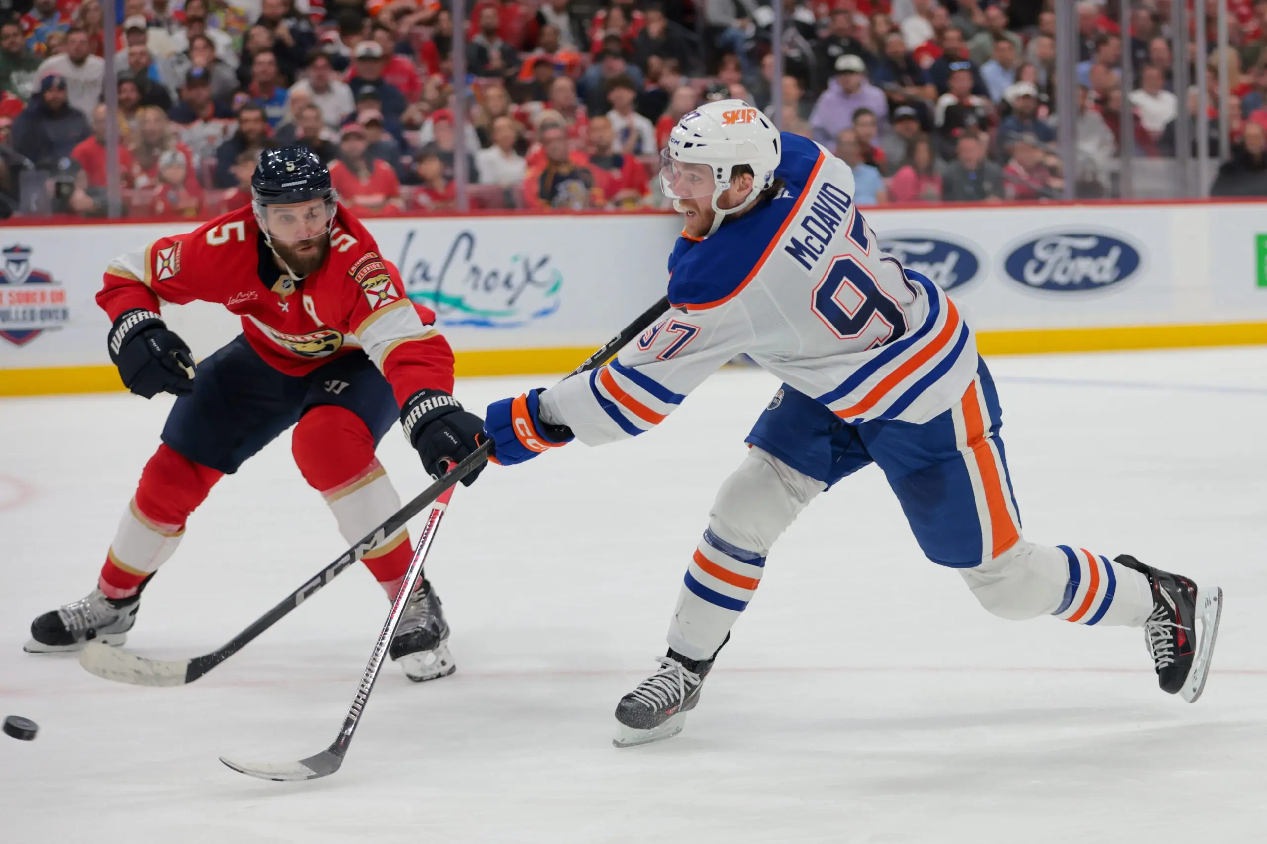 Aaron Ekblad and Connor McDavid