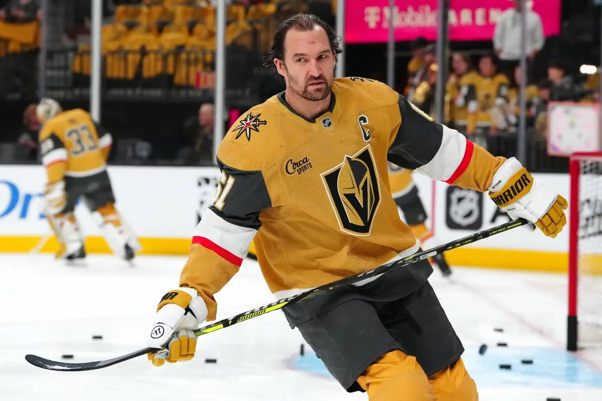 Golden Knights’ Mark Stone leaves Game 3 vs. Oilers with upper-body injury