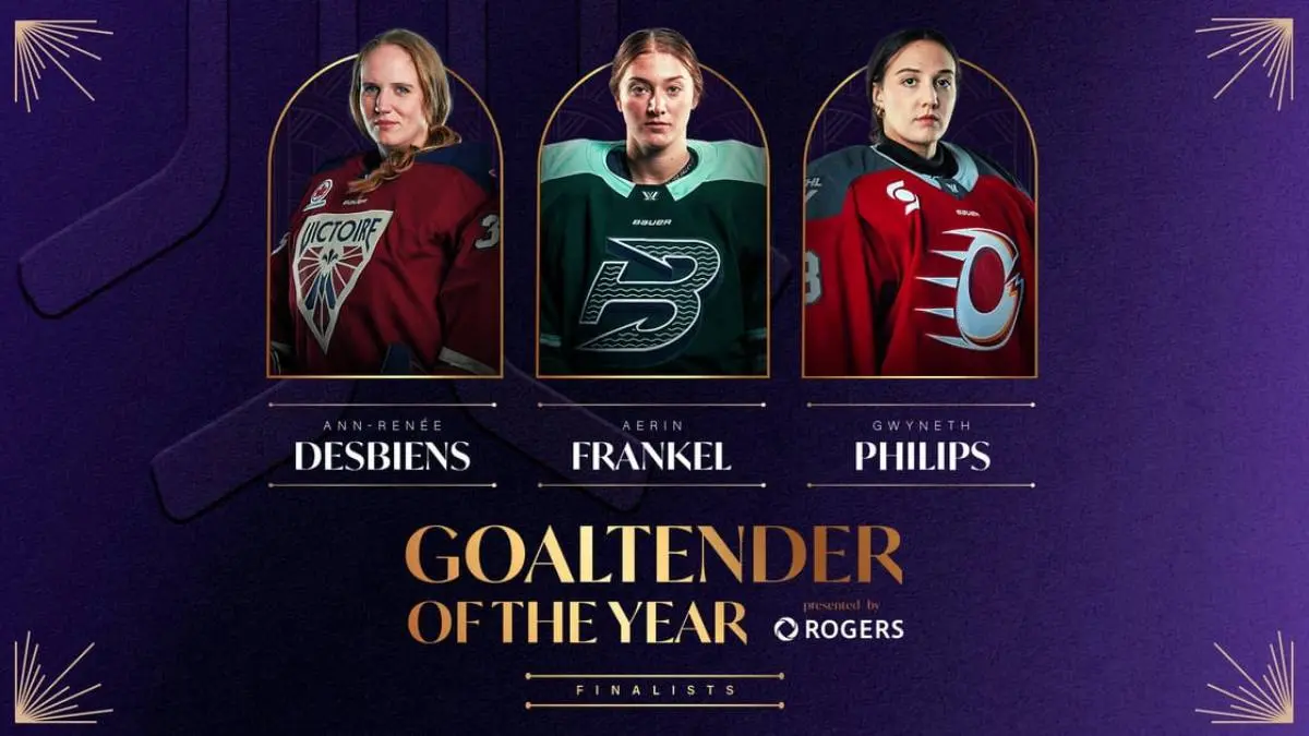 Desbiens, Frankel, Philips named finalists for PWHL Goaltender of the Year