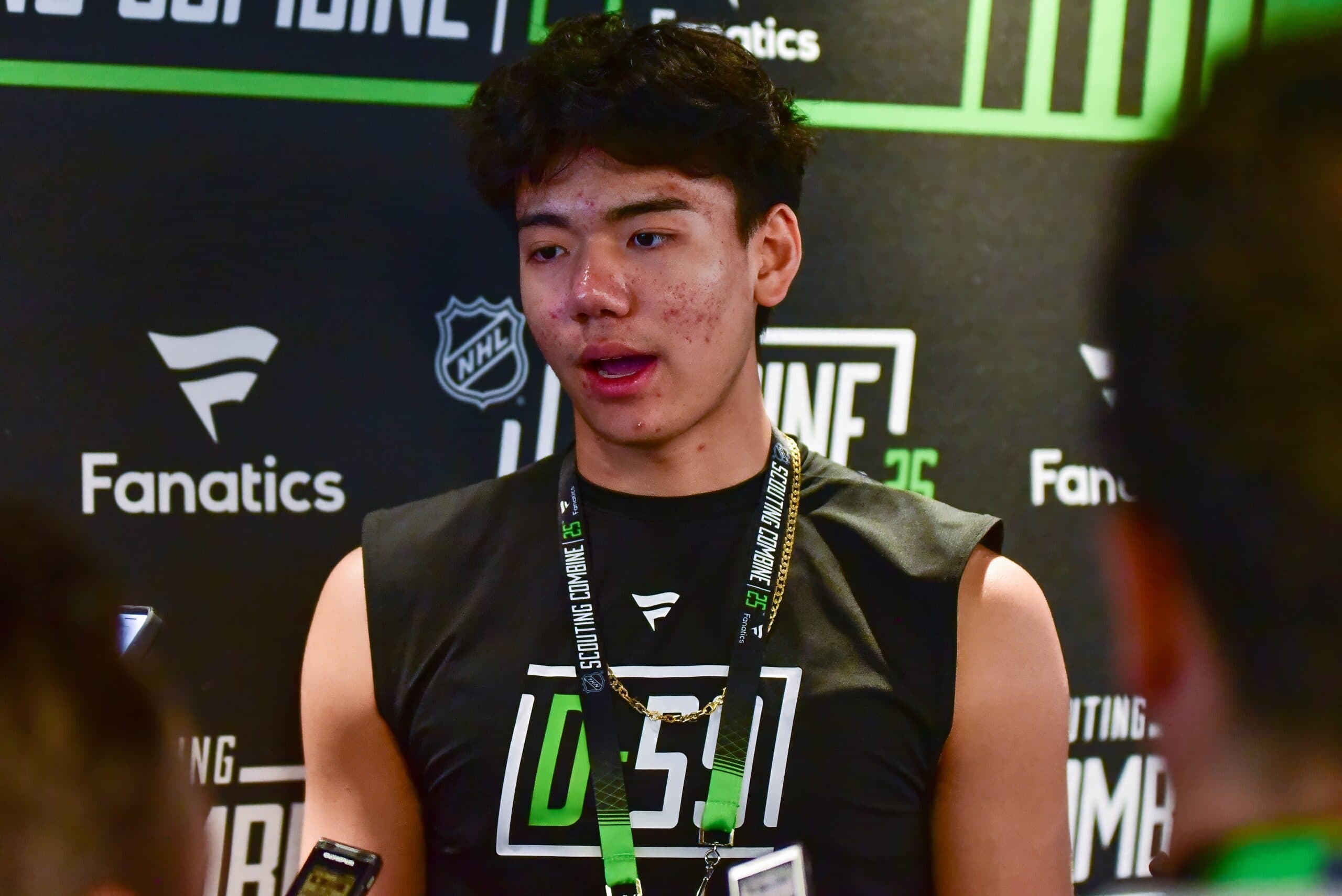 Simon Wang is looking to make history at 2025 NHL Draft