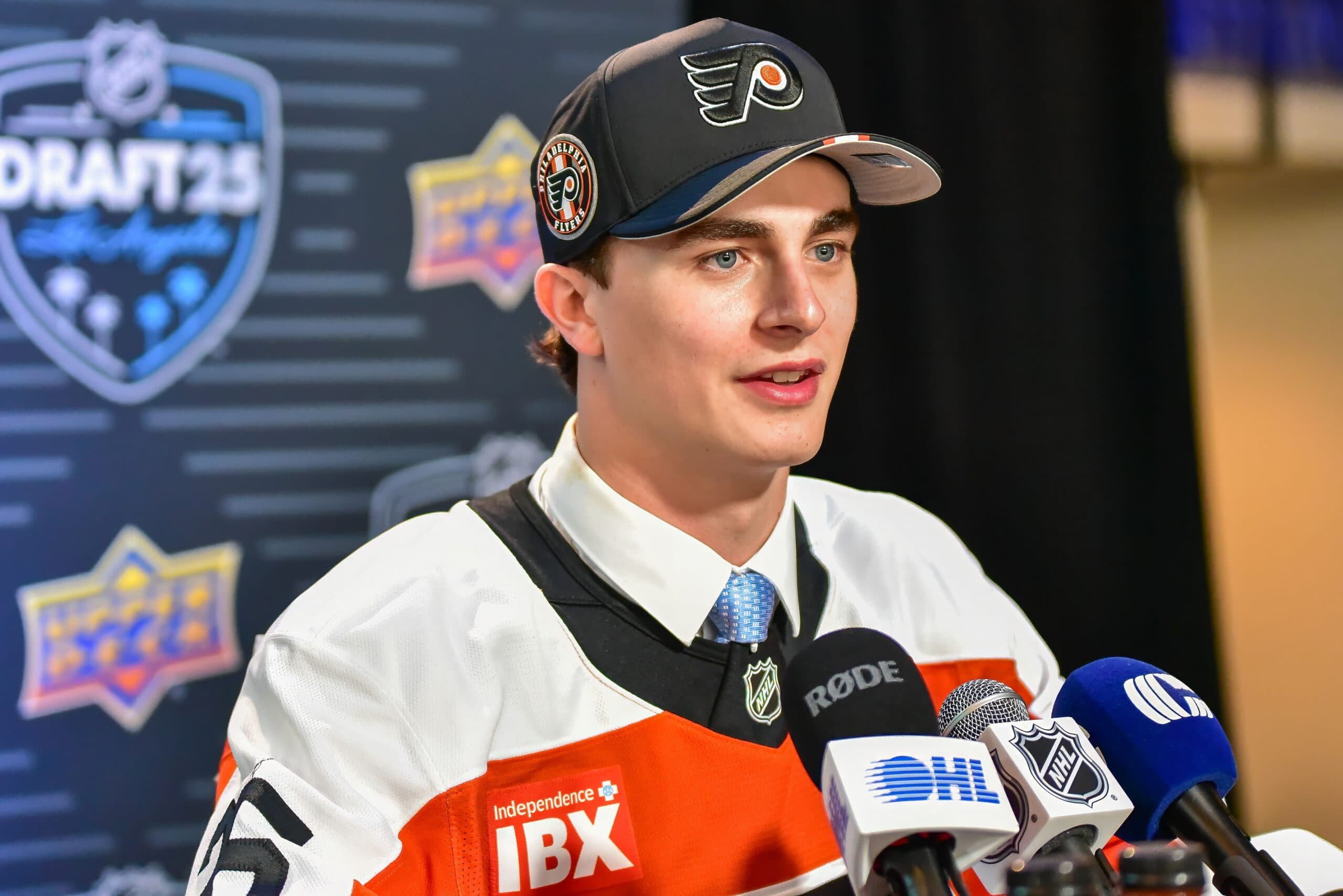 Report: Flyers prospect Porter Martone to commit to Michigan State