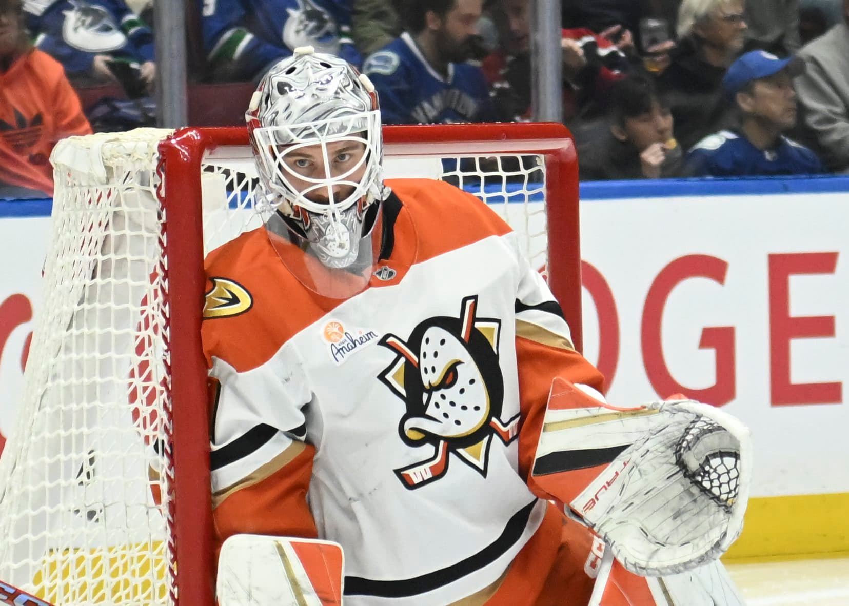 Anaheim Ducks goaltender John Gibson