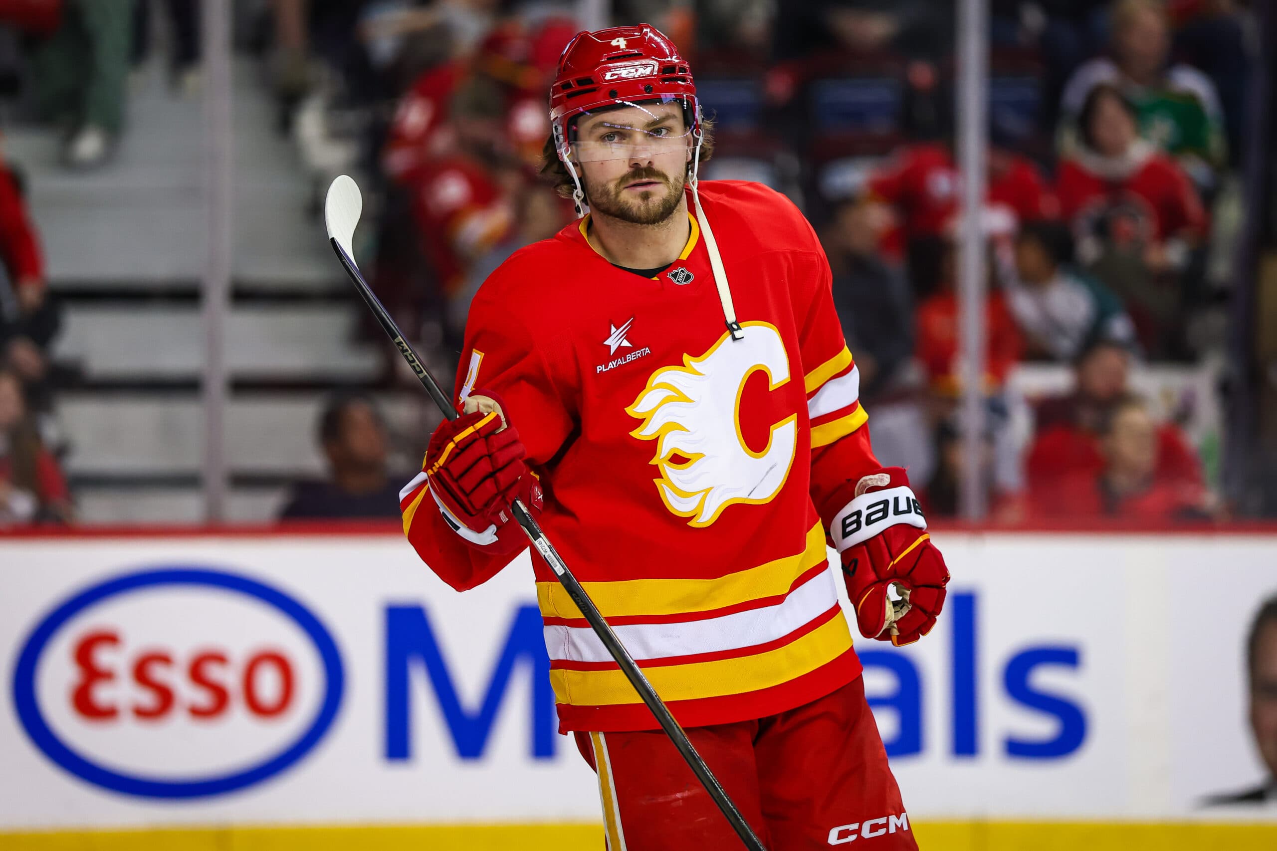 Calgary Flames defenseman Rasmus Andersson