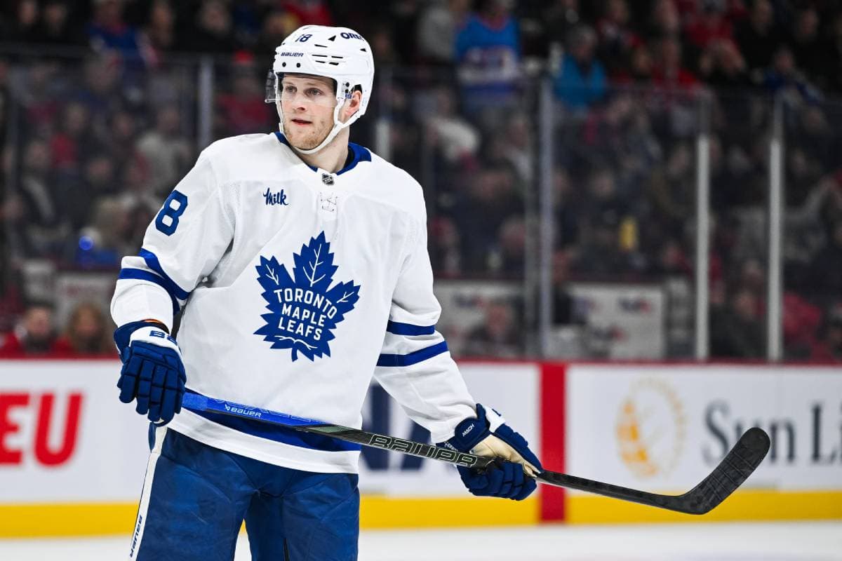 Leafs’ Steven Lorentz leaves game against Blue Jackets with upper-body injury