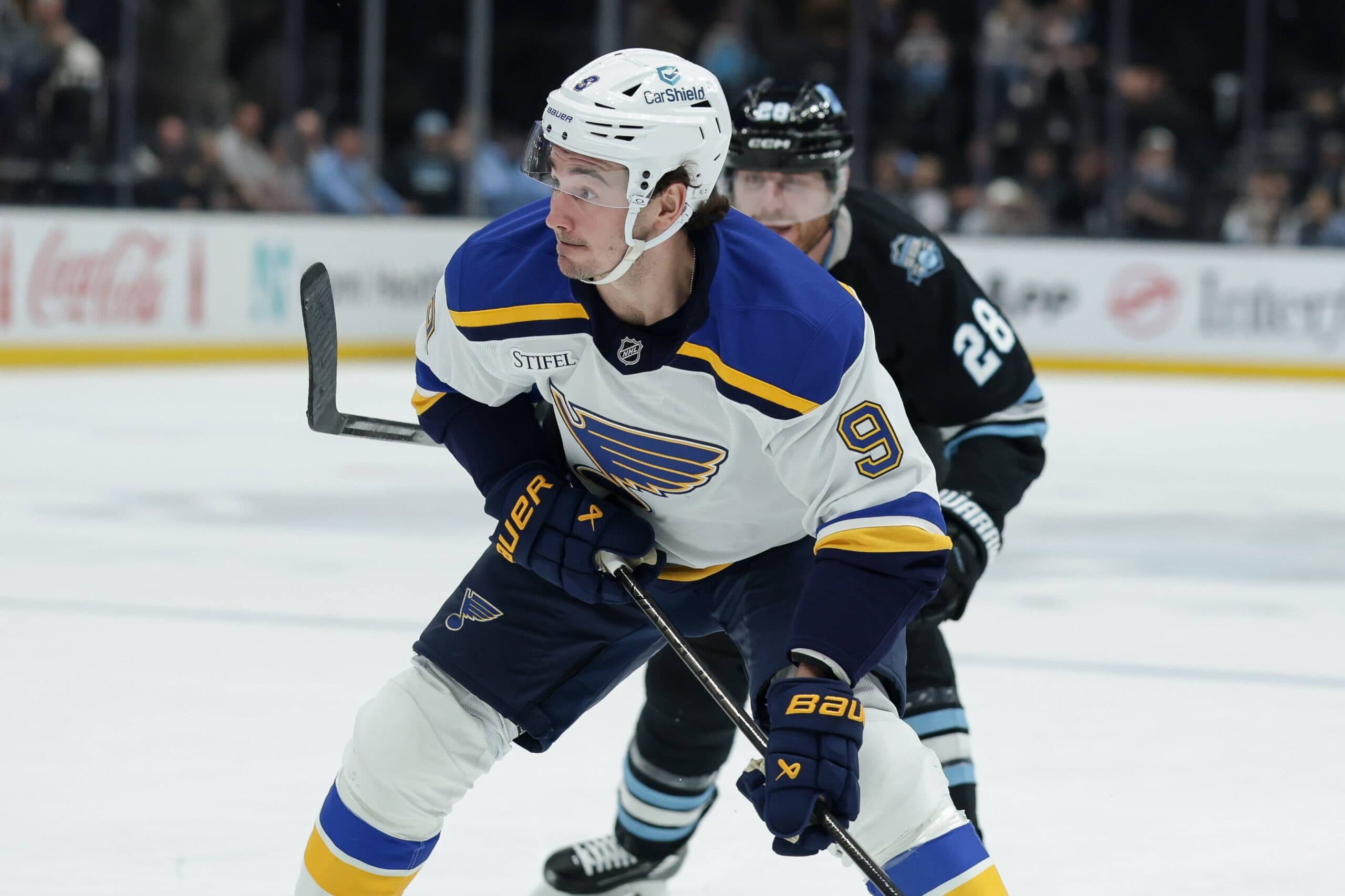 Blues place Alexandre Texier on unconditional waivers