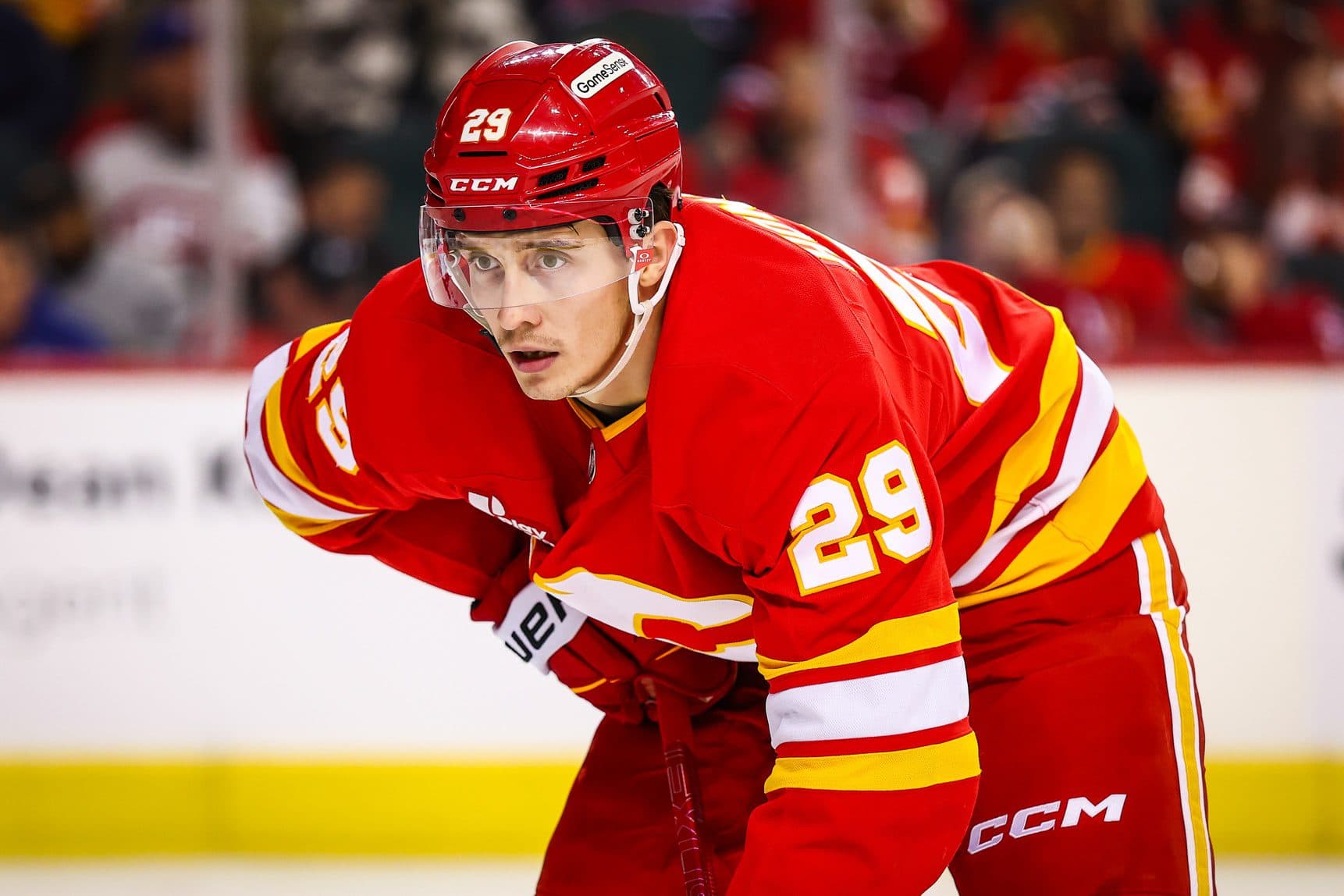 Flames’ Sam Honzek to miss up to six months with upper-body injury