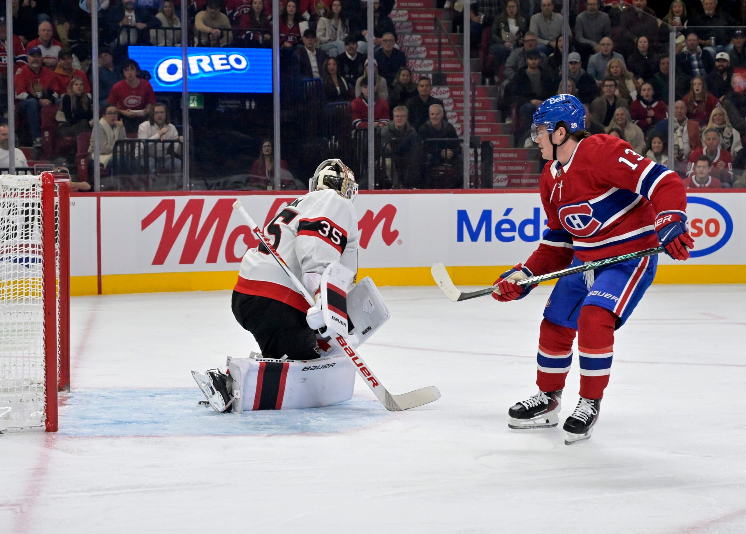 Linus Ullmark and Cole Caufield