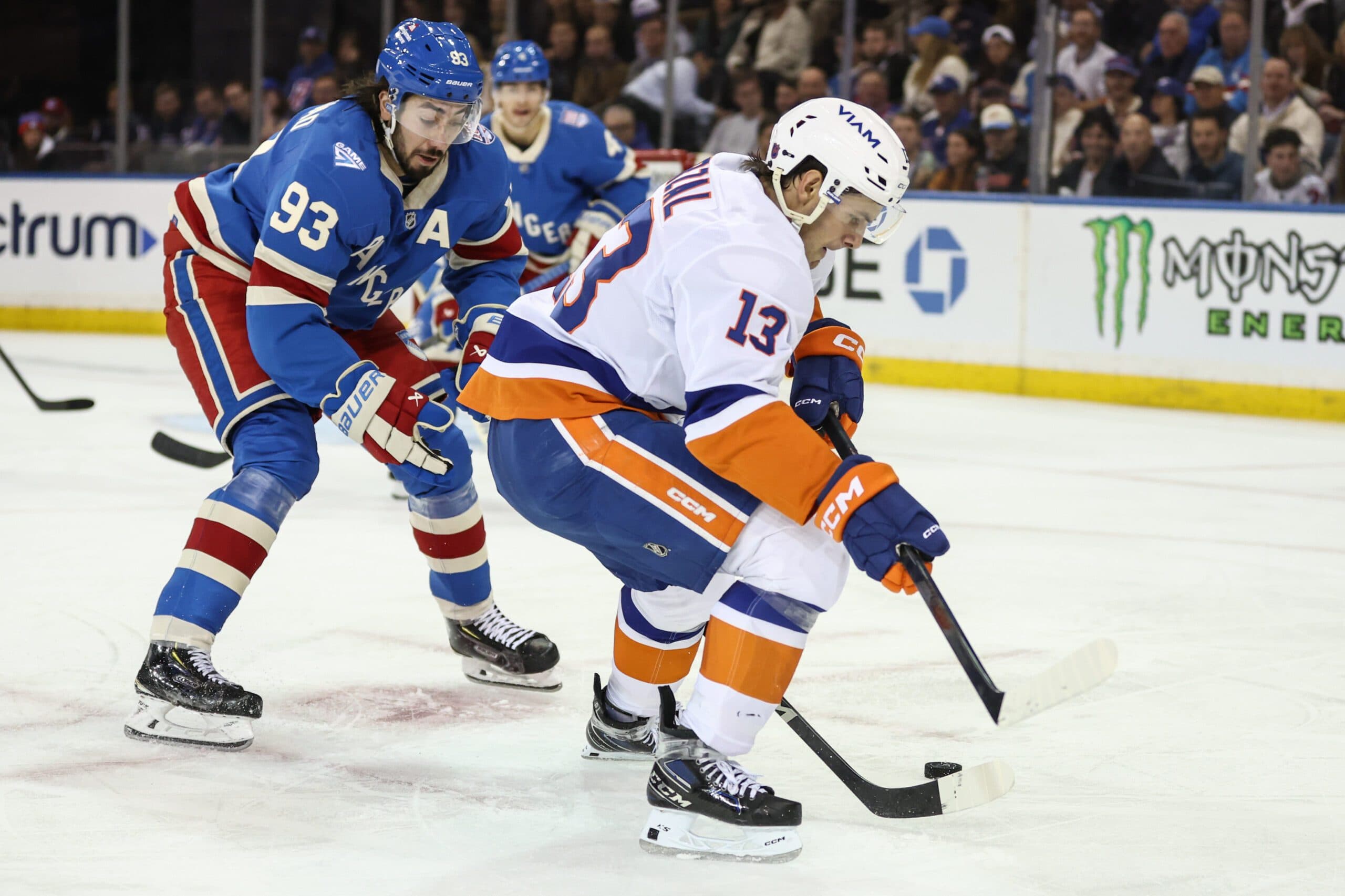 Mika Zibanejad and Mathew Barzal