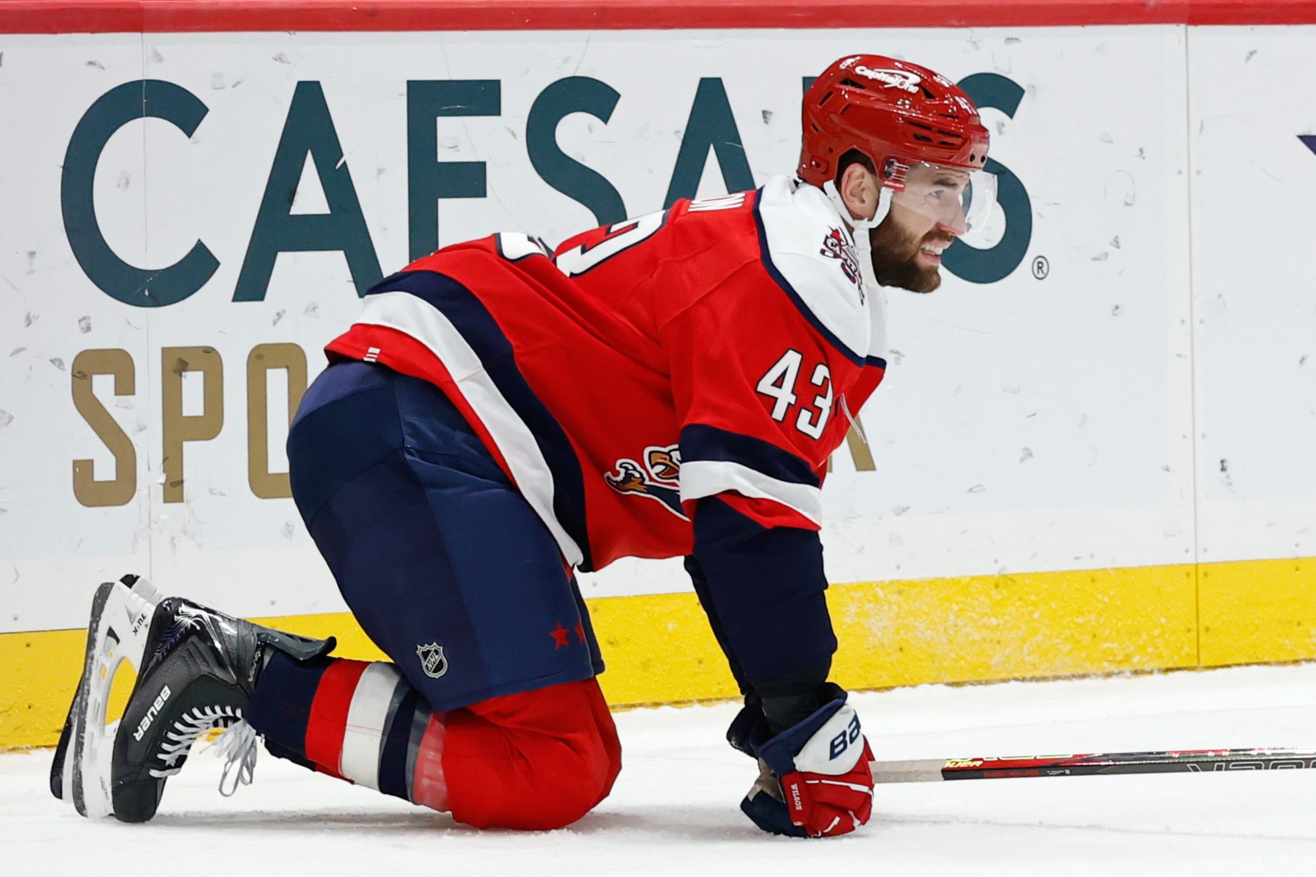 Capitals’ Tom Wilson listed as day-to-day with lower-body injury
