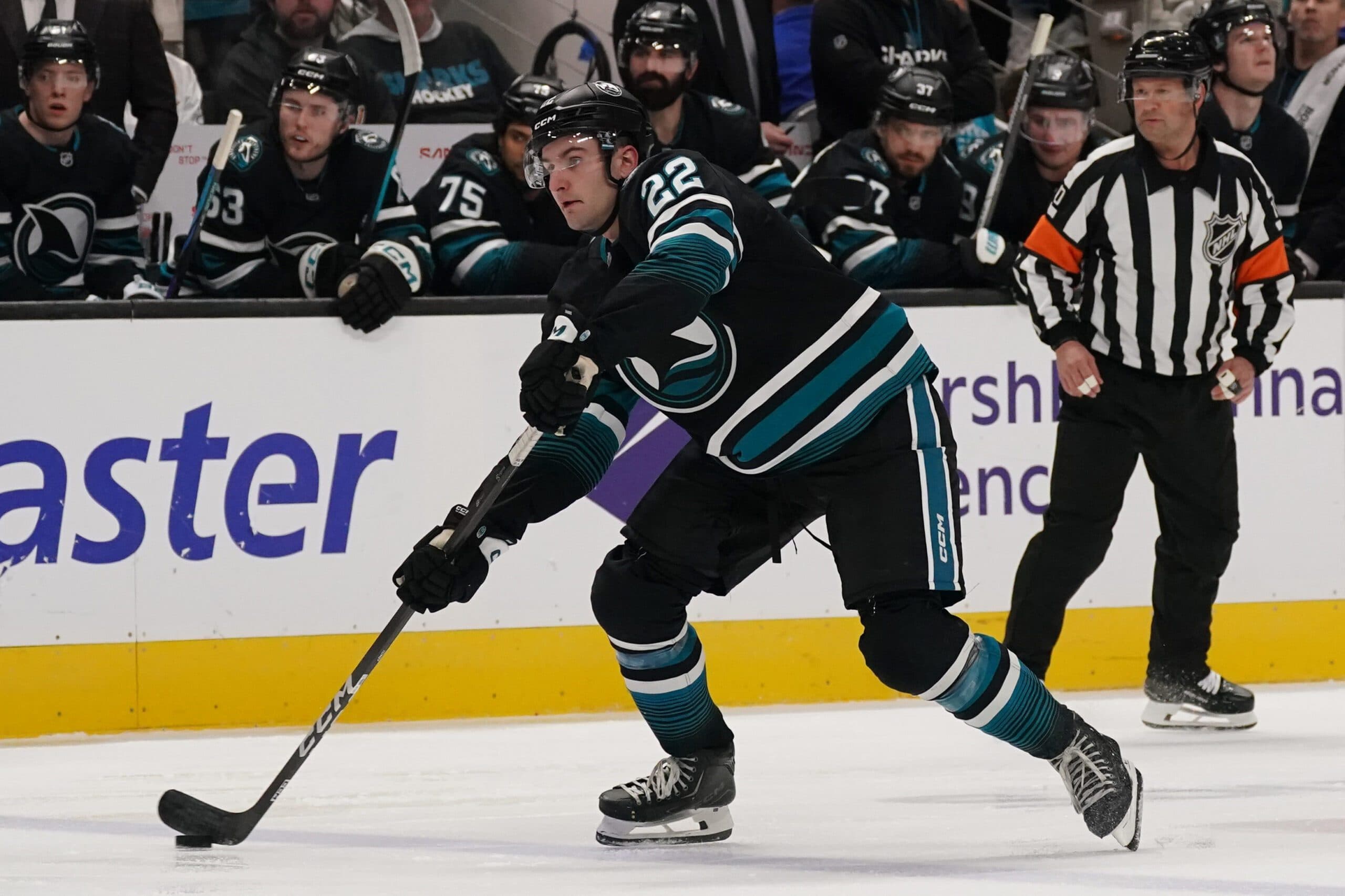 Iorio has three assists in 21 games for the Sharks this season.