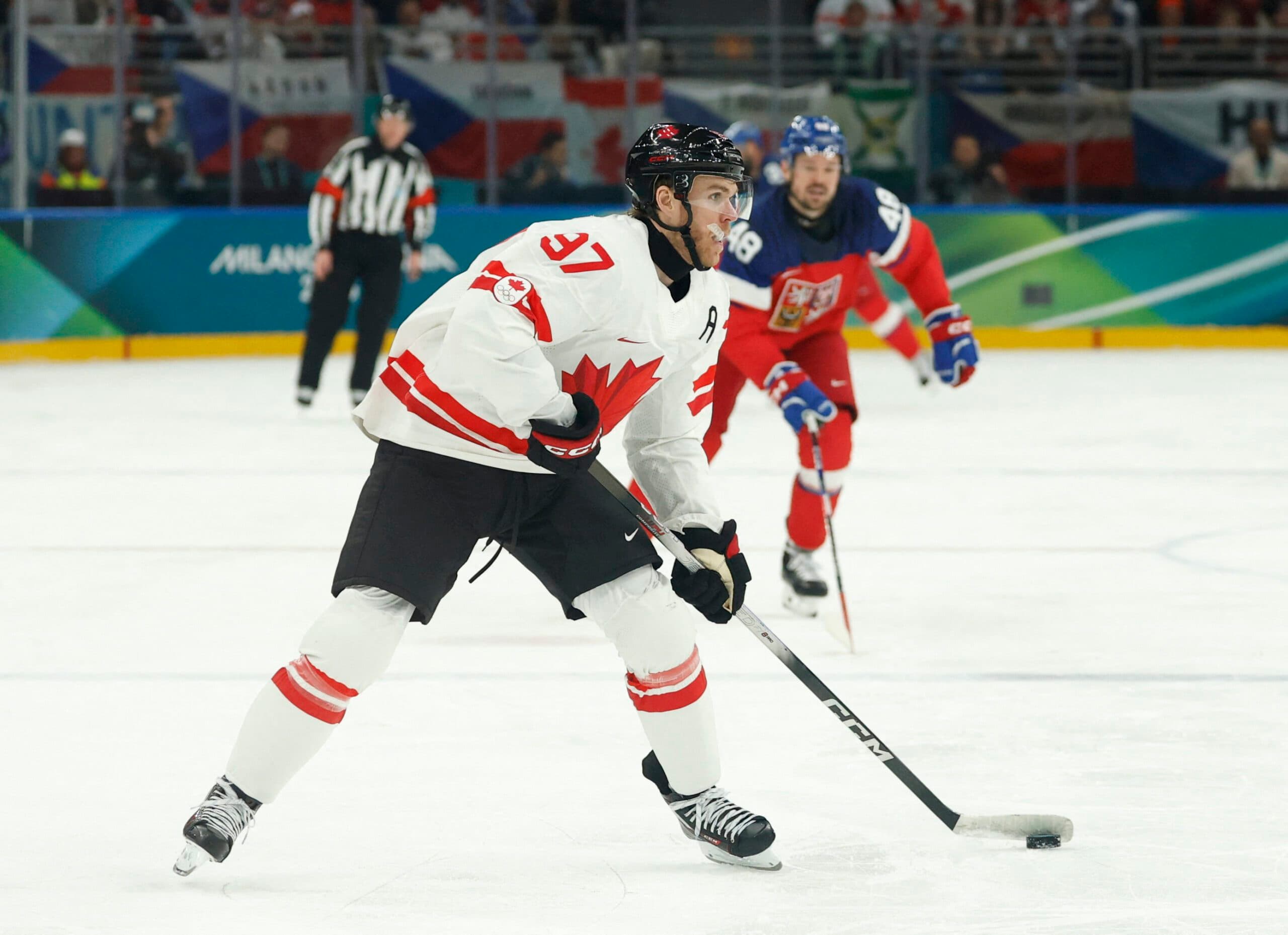 McDavid had three assists in Canada's 5-0 win over Czechia.