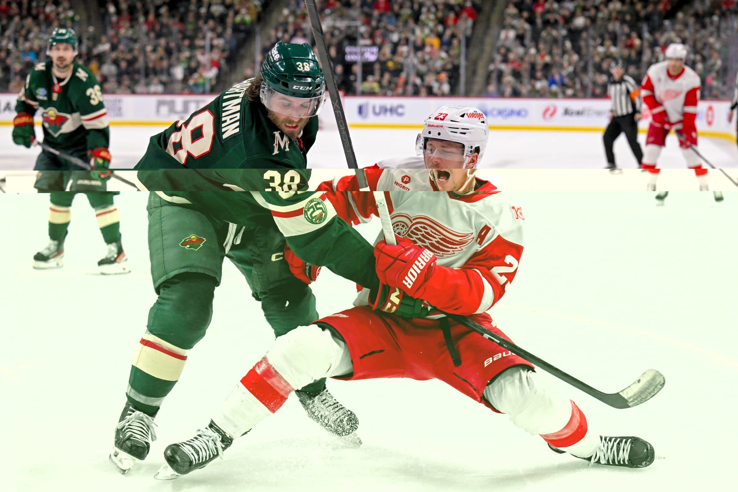 Ryan Hartman and Lucas Raymond