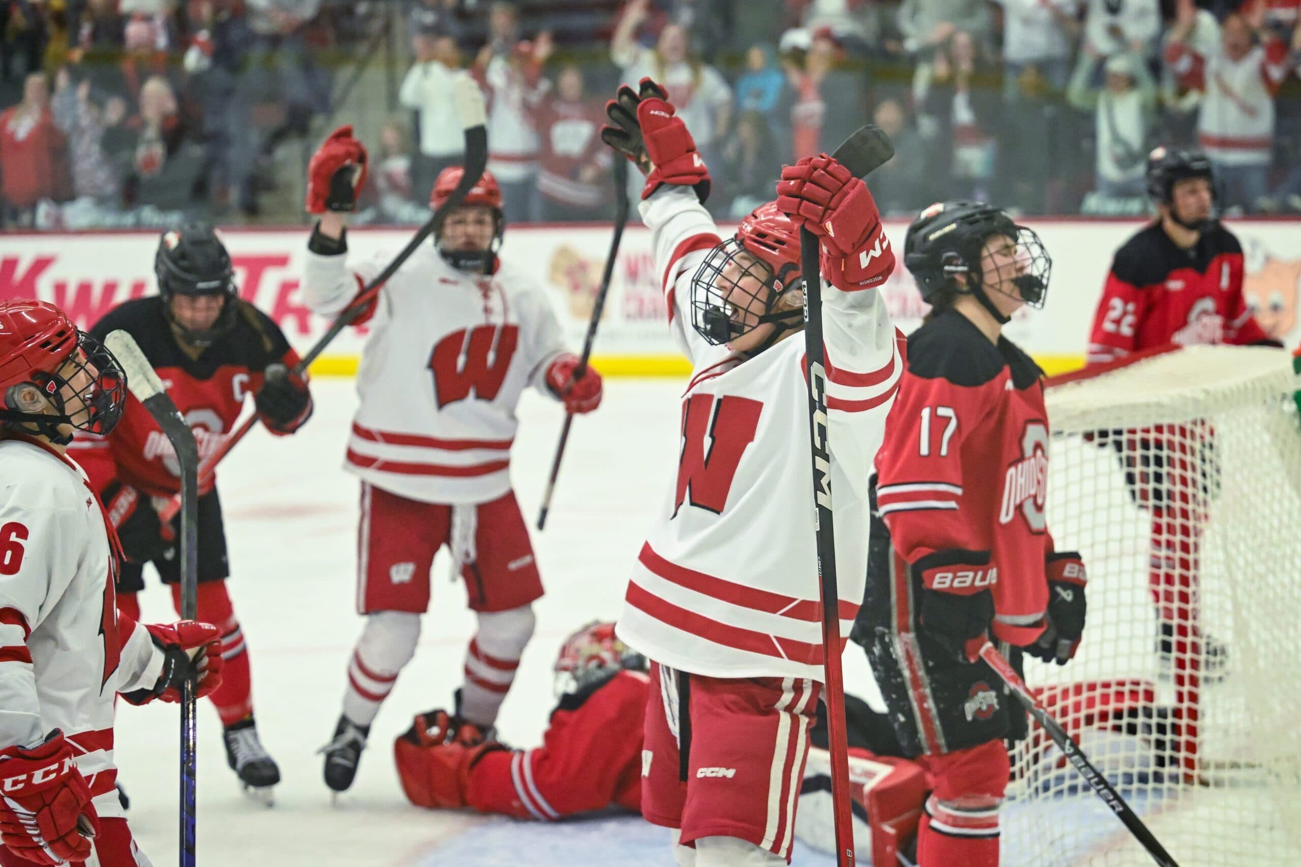 Ohio State, Wisconsin advance to NCAA women’s championship game for fourth consecutive year