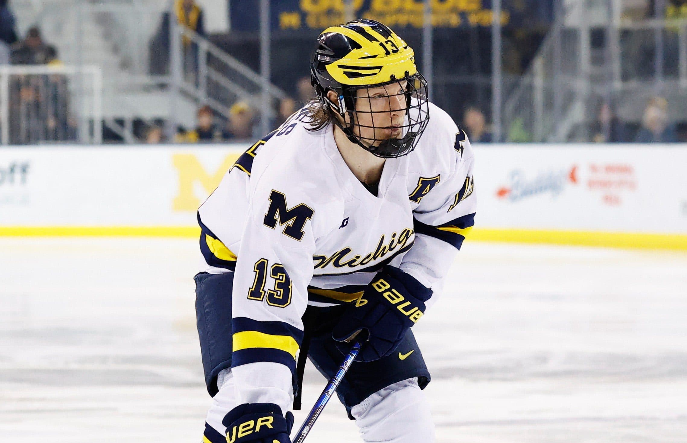 Michigan Wolverines forward T.J. Hughes