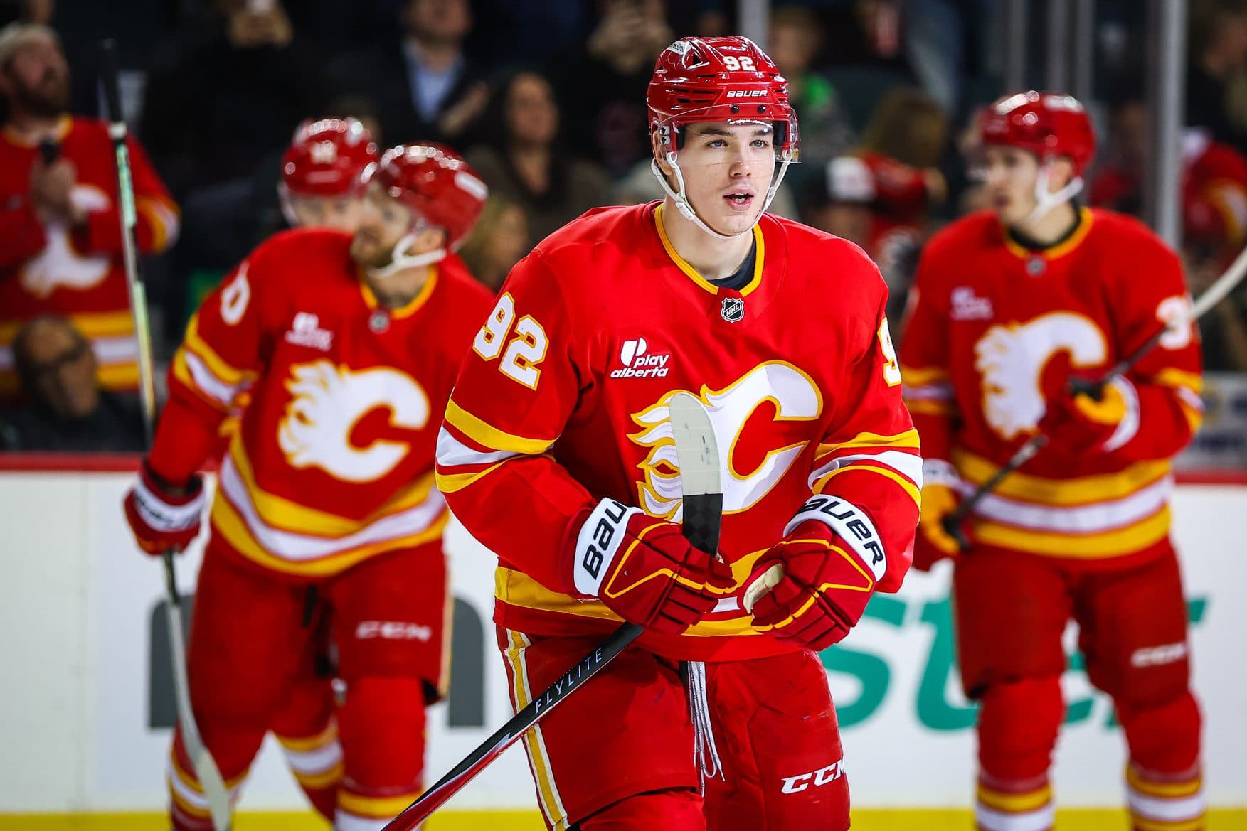 Matvei Gridin is defying convention to become the Flames’ next young star