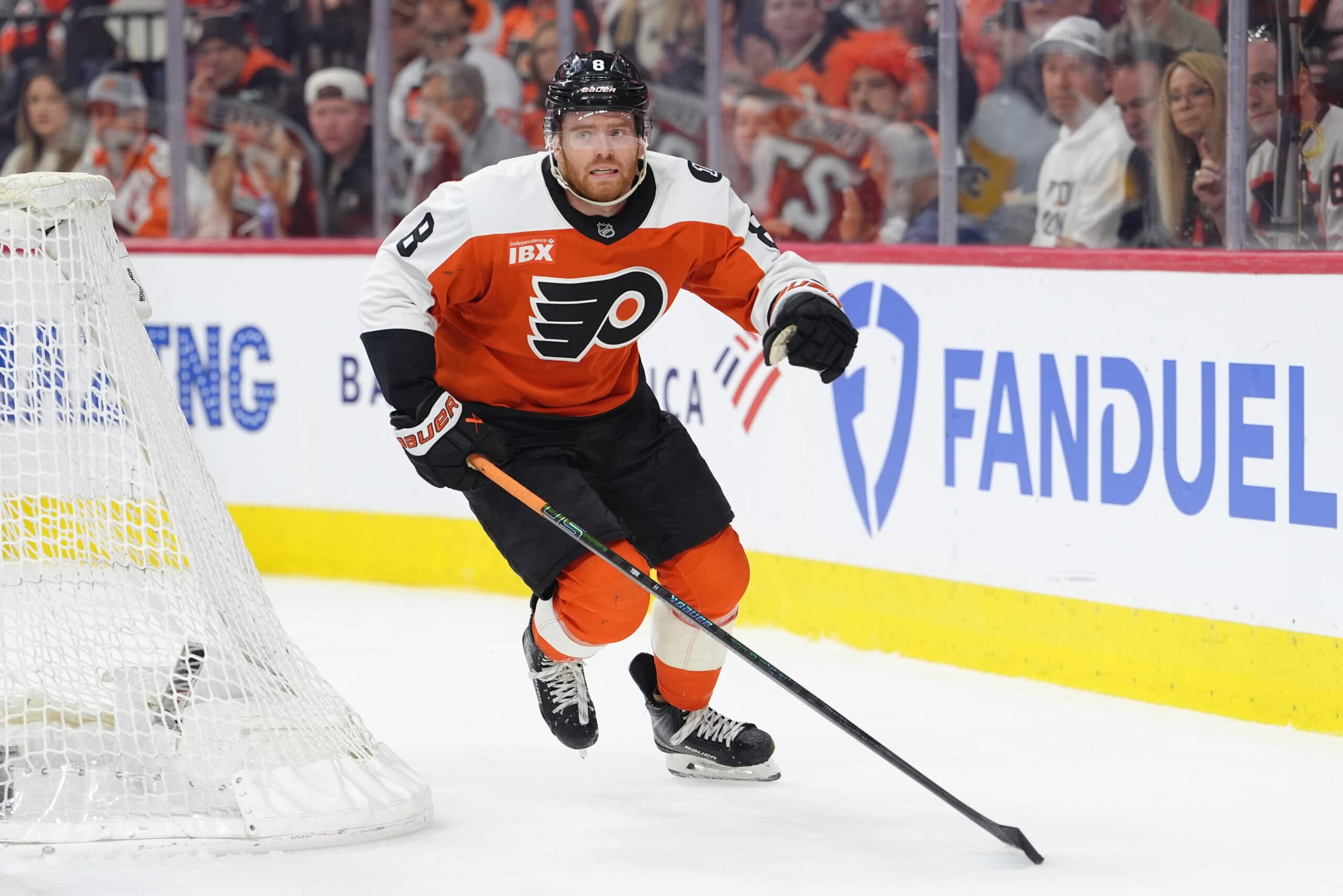 Flyers’ Cam York on stick throw celebration: ‘I don’t want a lawsuit’