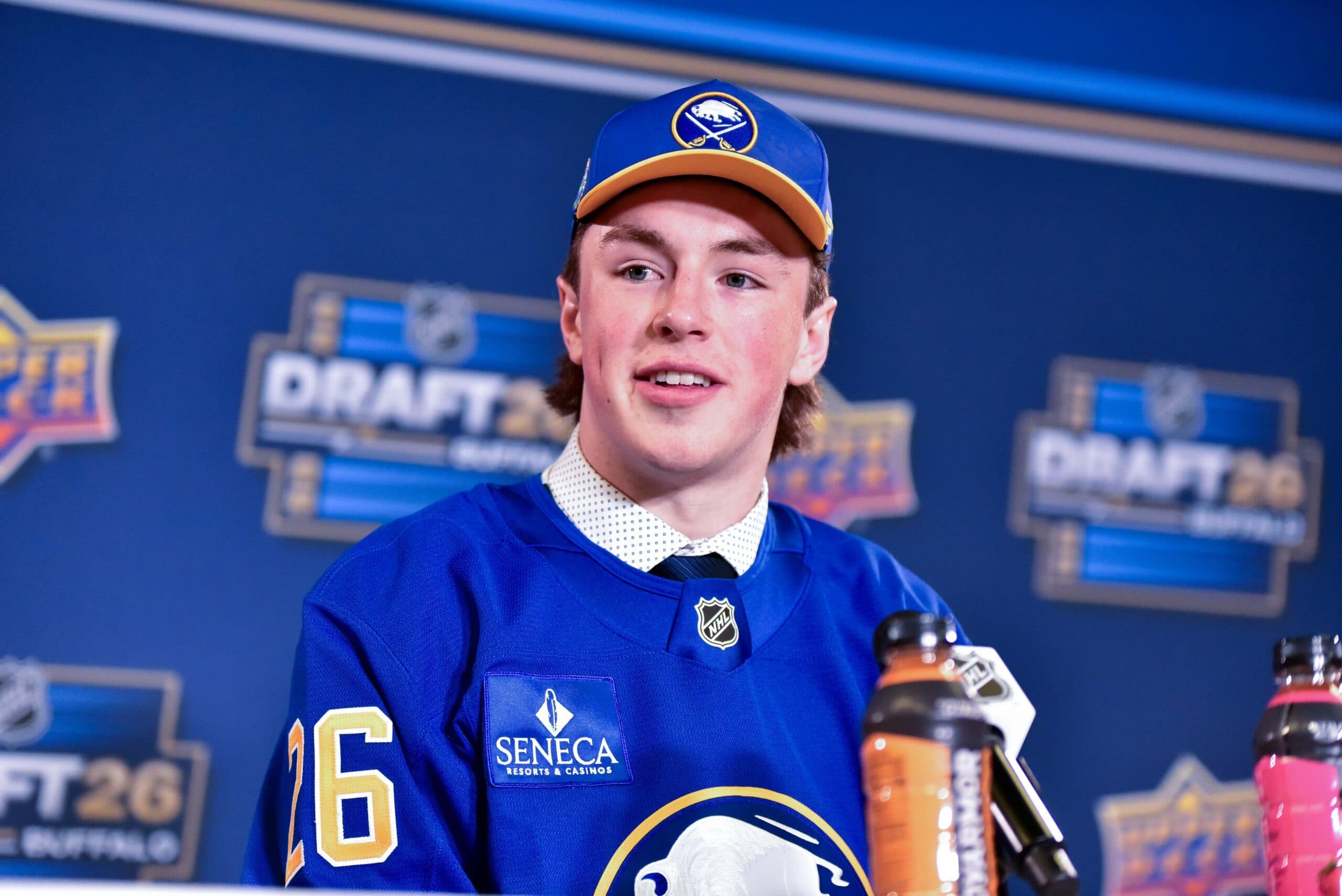 Sabres’ Daxon Rudolph hadn’t talked to team until day of draft