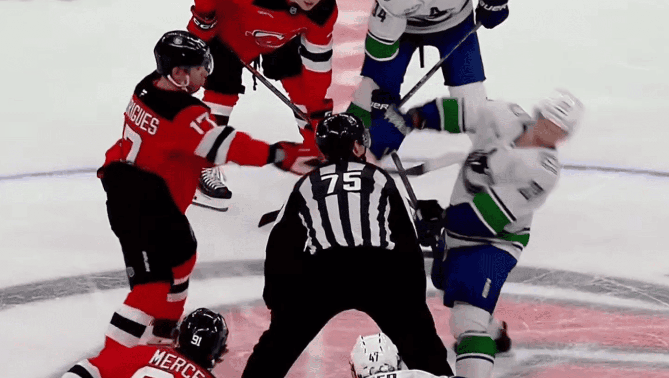 Devils’ Evan Rodrigues fined for high-sticking Canucks’ Marco Rossi
