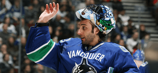 Luongo Sidelined With Fractured Rib