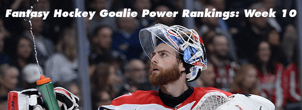 Fantasy Hockey: Goalie Power Rankings: Debut!