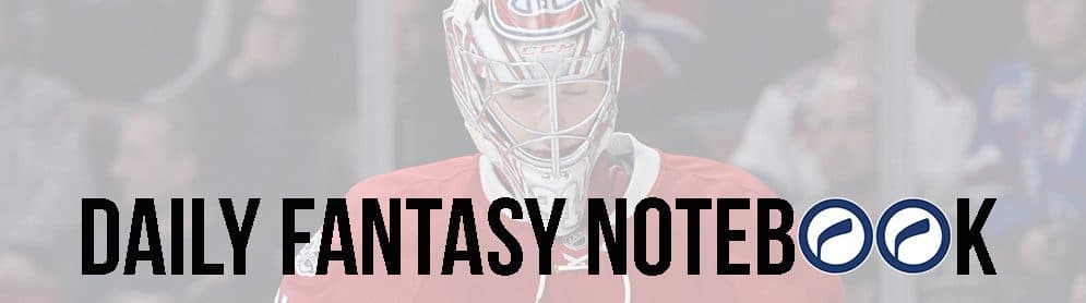 Daily Fantasy Hockey Notebook (11/29)