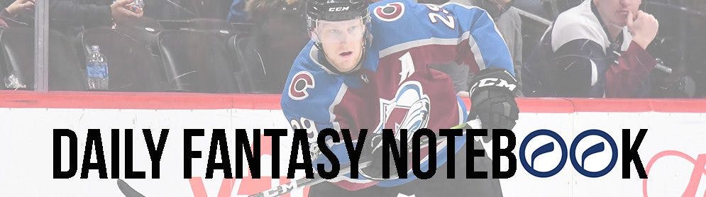 Daily Fantasy Hockey Notebook | 12-21-17