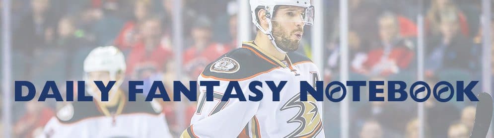 Daily Fantasy Hockey Notebook | 12-27-17