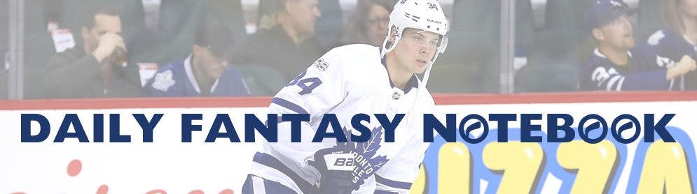 Daily Fantasy Hockey Notebook | 01-31-18