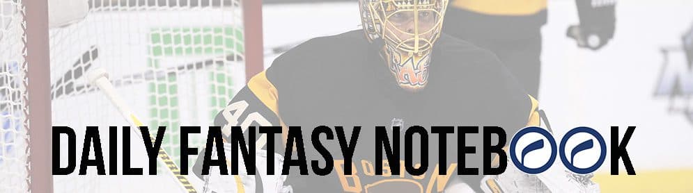 Daily Fantasy Hockey Notebook | 12-07-17