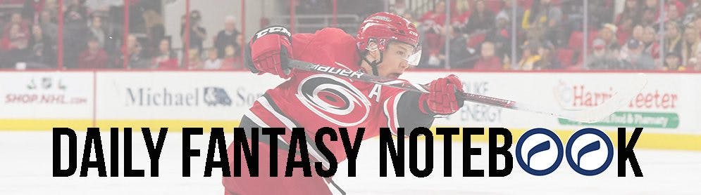 Daily Fantasy Hockey Notebook | 12-15-17